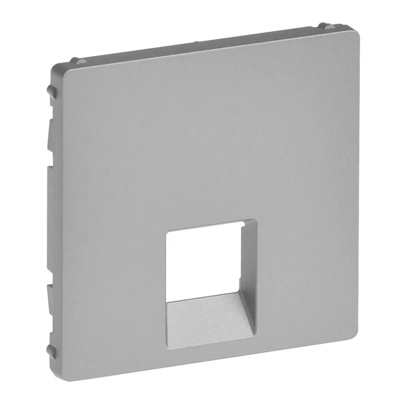 Legrand Abdeckung 755412 VLIFE RJ11/RJ45 1F AL