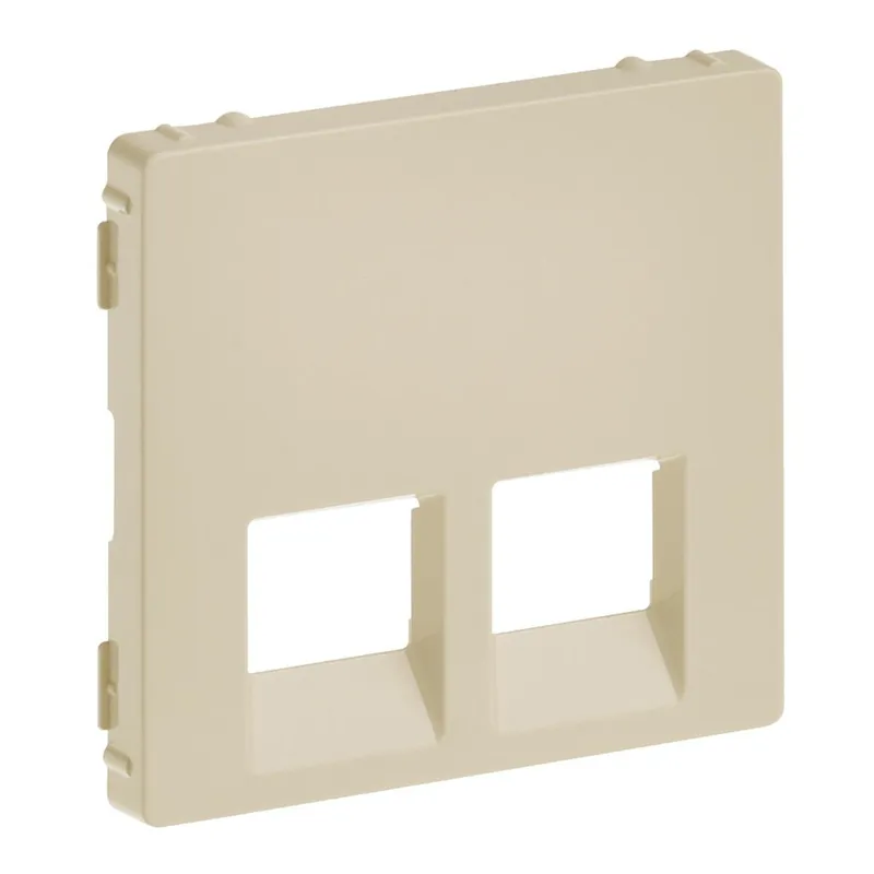 Legrand Abdeckung 755421 VLIFE RJ11/RJ45 2F MW