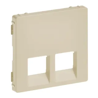 Legrand Abdeckung 755421 VLIFE RJ11/RJ45 2F MW