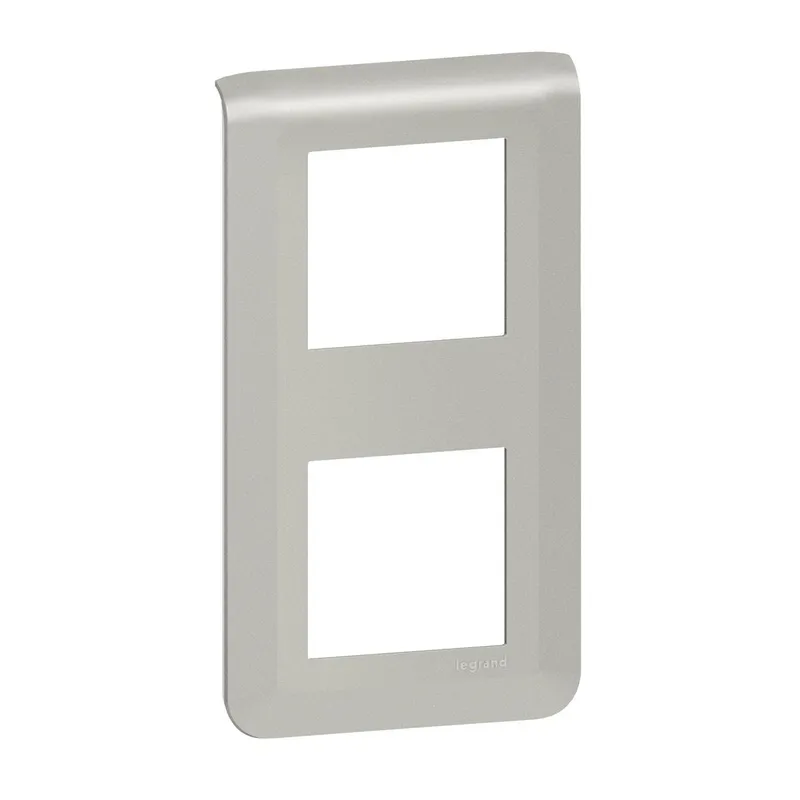 Legrand Rahmen Mosaic 2x2-mod.vertikal alu