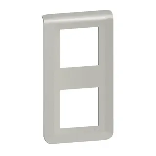 Legrand Rahmen Mosaic 2x2-mod.vertikal alu