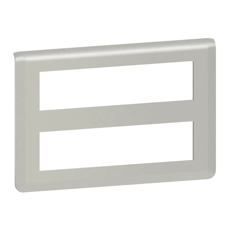 Legrand Rahmen Mosaic 2x8-mod.horizontal alu