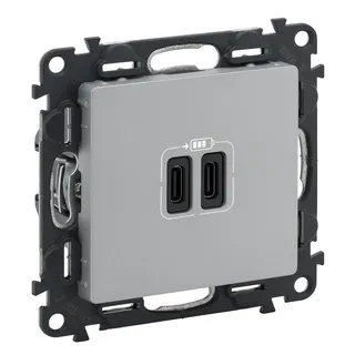 Legrand  753307 VLIFE 2xUSB-C 2MOD 3A AL