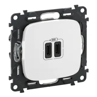 Legrand 755345 VALLURE 2xUSB-C 2MOD 3A UW