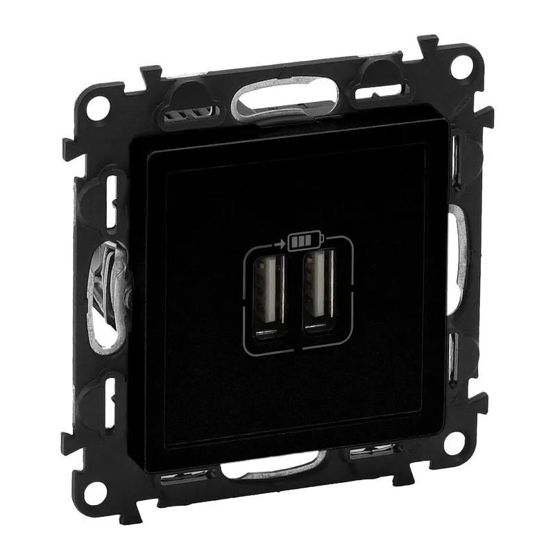 Legrand Steckdose Valena Life 2xUSB Typ A 2400mA sw