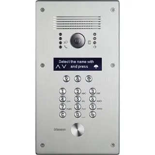 Bticino Video-Türstation LINEA300 mit Code-Tastatur Edelstahl