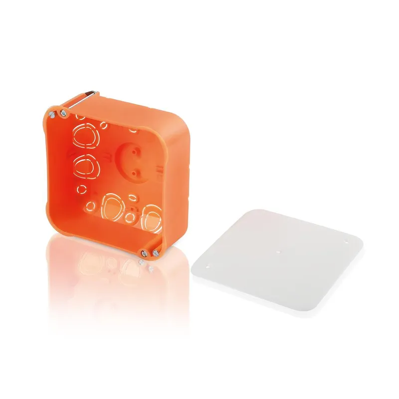 Legrand Abzweigkasten Hohlwand 104x104 mm orange+Schraubd.weiß