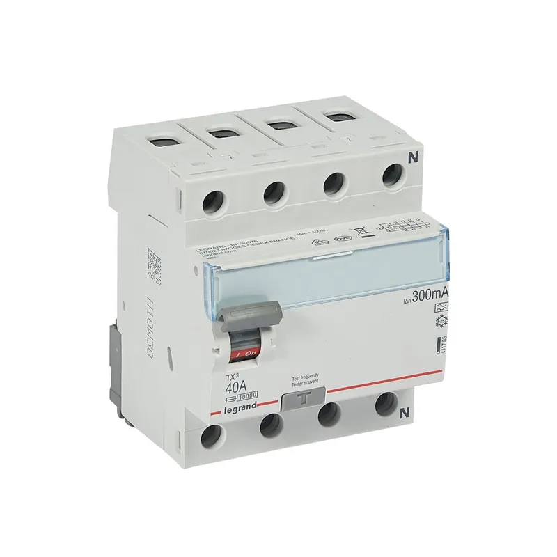 Legrand FI-Schutzschalter, FI TX3 40/0,3A 4polig