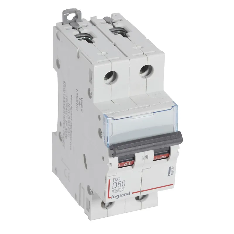 Legrand Leitungsschutzschalter, Automat 409456 DX3 D50A 2P 10KA 2M