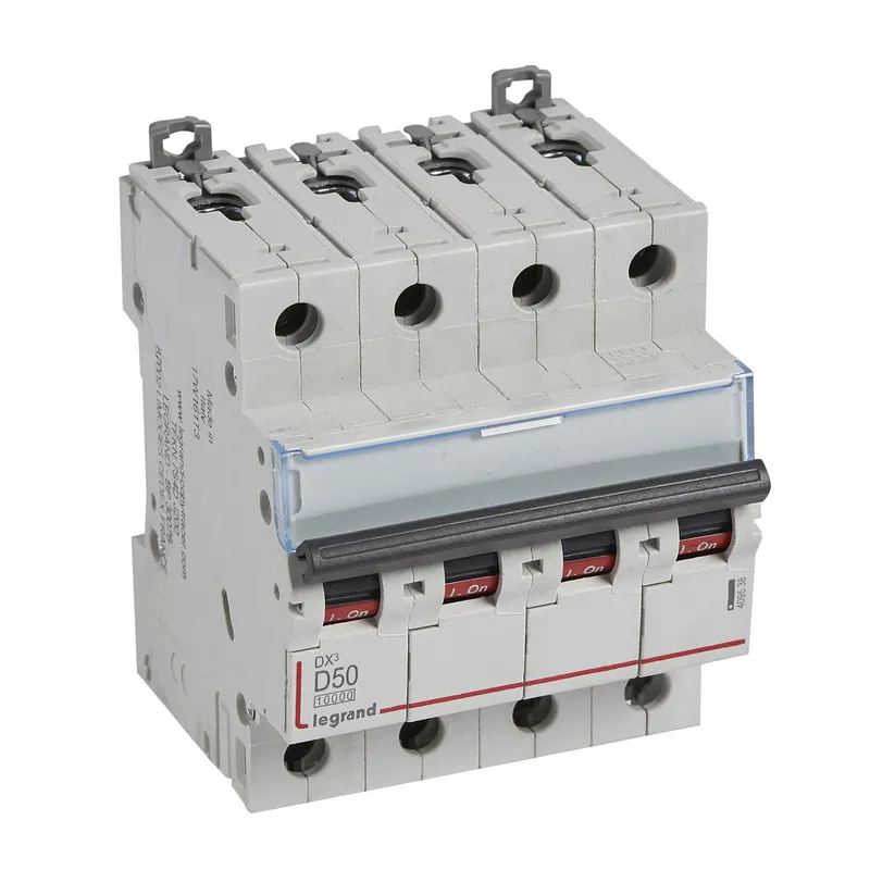 Legrand Leitungsschutzschalter, Automat 409538 DX3 D50A 4P 10KA 4M