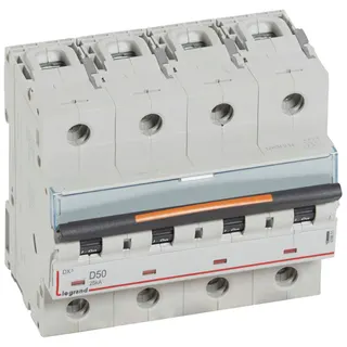Legrand Leitungsschutzschalter, Automat 409851 DX3 D50A 4P 25KA 6M
