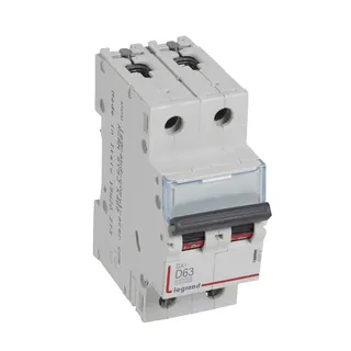 Legrand Leitungsschutzschalter, Automat 409457 DX3 D63A 2P 10KA 2M