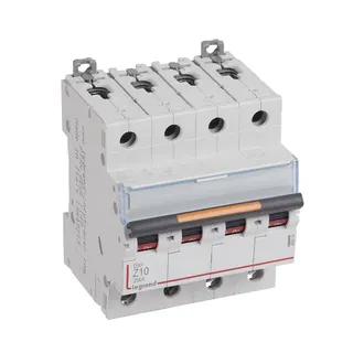 Legrand Leitungsschutzschalter, Automat 409934 DX3 Z10A 4P 25KA 4M