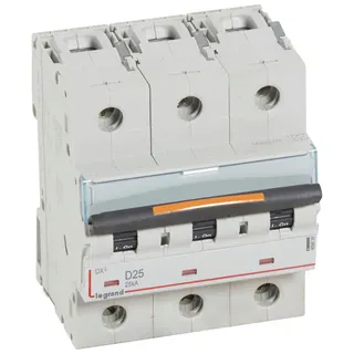 Legrand Leitungsschutzschalter, Automat 409835 DX3 D25A 3P 25KA 4,5M