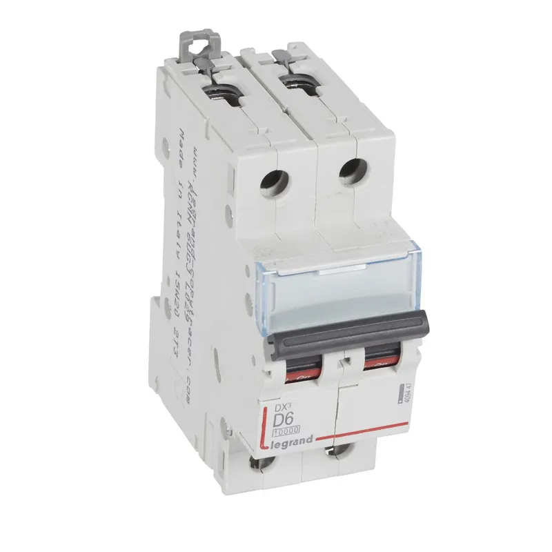 Legrand Leitungsschutzschalter, Automat 409447 DX3 D6A 2P 10KA 2M