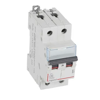 Legrand Leitungsschutzschalter, Automat 409447 DX3 D6A 2P 10KA 2M