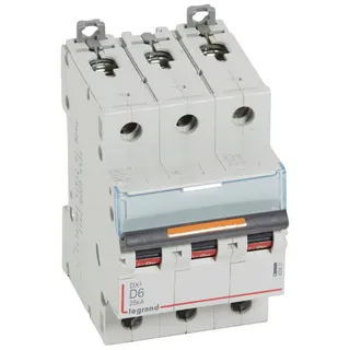 Legrand Leitungsschutzschalter, Automat 409831 DX3 D6A 3P 25KA 3M
