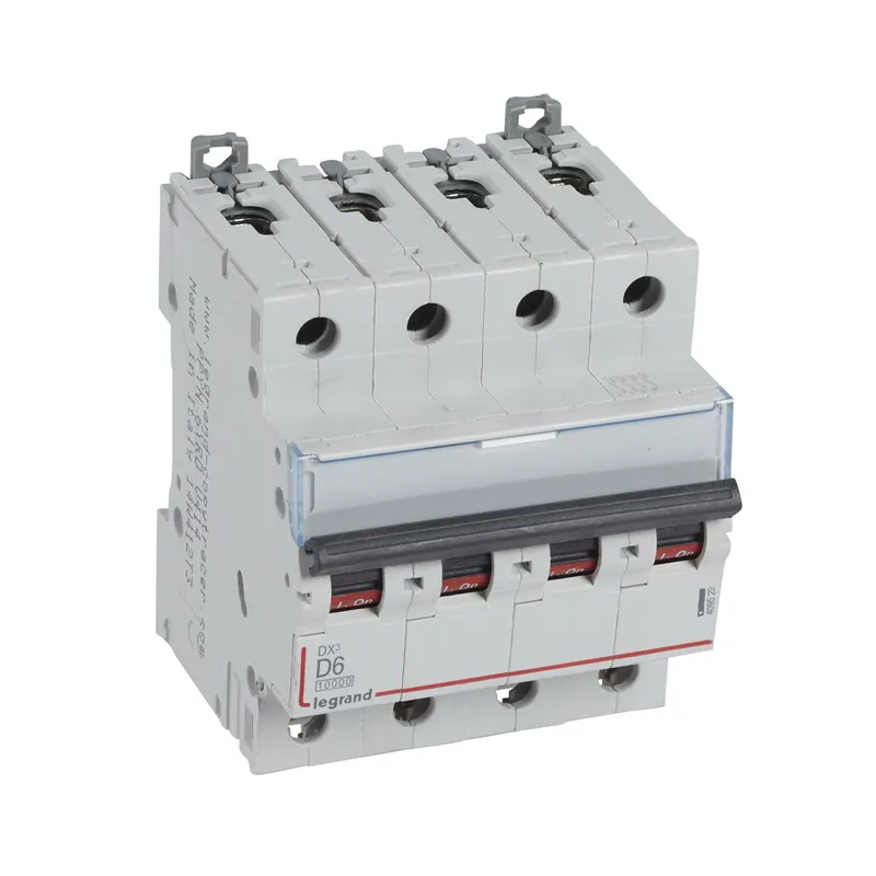 Legrand Leitungsschutzschalter, Automat 409529 DX3 D6A 4P 10KA 4M
