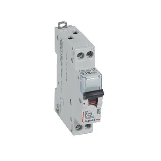 Legrand Leitungsschutzschalter, Automat 407476 DX3 B20A 1P+N 6KA 1M