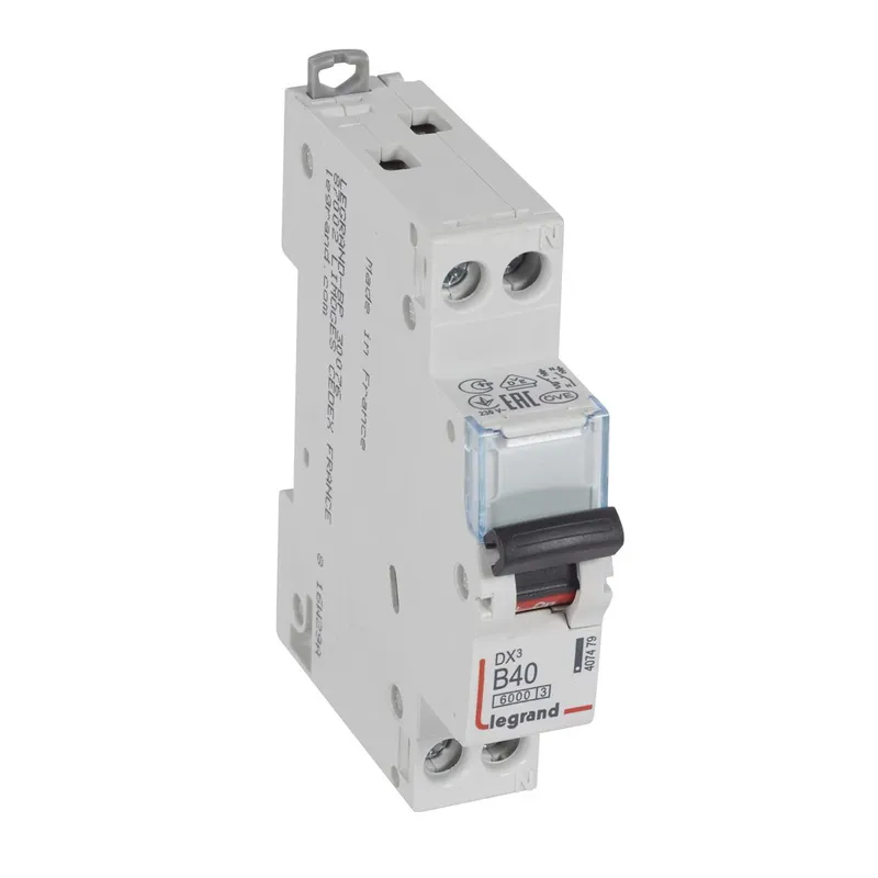 Legrand Leitungsschutzschalter, Automat 407479 DX3 B40A 1P+N 6KA 1M