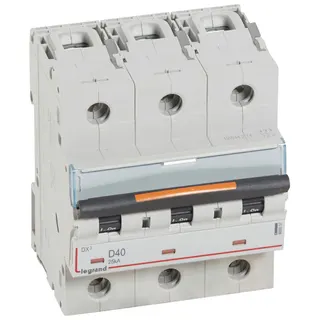 Legrand Leitungsschutzschalter, Automat 409837 DX3 D40A 3P 25KA 4,5M