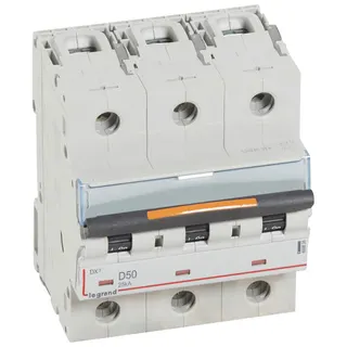 Legrand Leitungsschutzschalter, Automat 409838 DX3 D50A 3P 25KA 4,5M