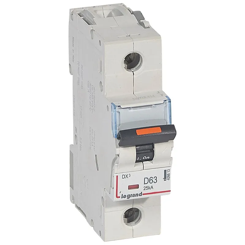 Legrand Leitungsschutzschalter, Automat 409813 DX3 D63A 1P 25KA 1,5M