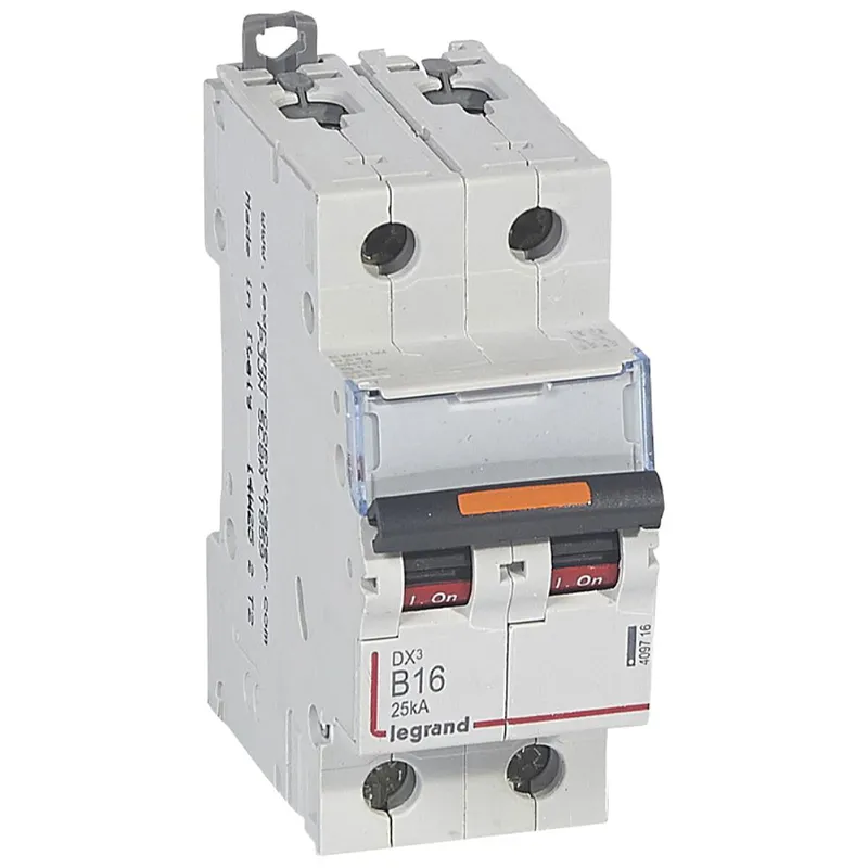 Legrand Leitungsschutzschalter, Automat 409716 DX3 B16A 2P 25KA 2M