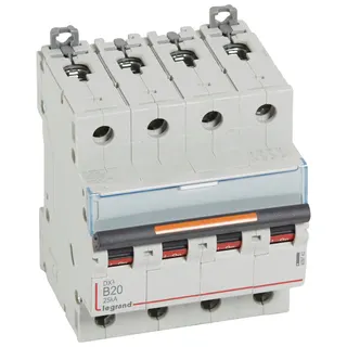 Legrand Leitungsschutzschalter, Automat 409743 DX3 B20A 4P 25KA 4M