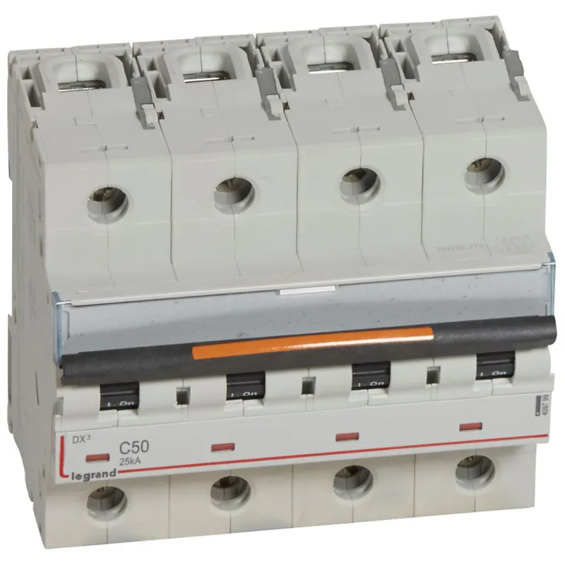 Legrand Leitungsschutzschalter, Automat 409799 DX3 C50A 4P 25KA 6M