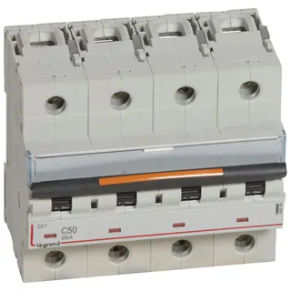 Legrand Leitungsschutzschalter, Automat 409799 DX3 C50A 4P 25KA 6M