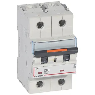 Legrand Leitungsschutzschalter, Automat 409774 DX3 C63A 2P 25KA 3M