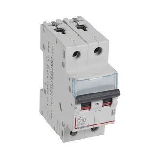 Legrand Leitungsschutzschalter, Automat 409449 DX3 D10A 2P 10KA 2M