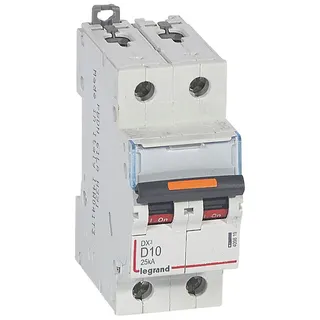 Legrand Leitungsschutzschalter, Automat 409819 DX3 D10A 2P 25KA 2M