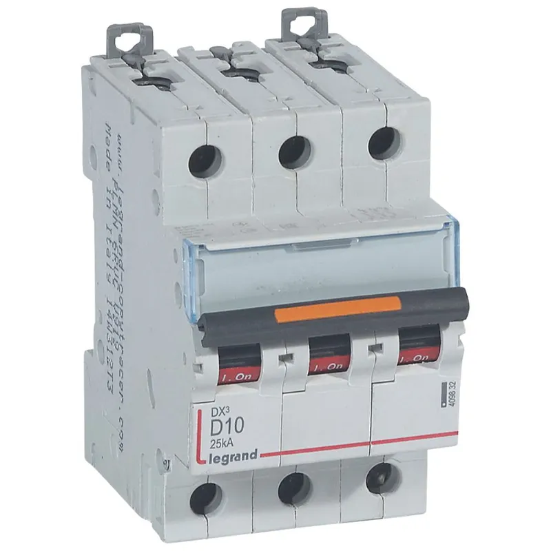 Legrand Leitungsschutzschalter, Automat 409832 DX3 D10A 3P 25KA 3M