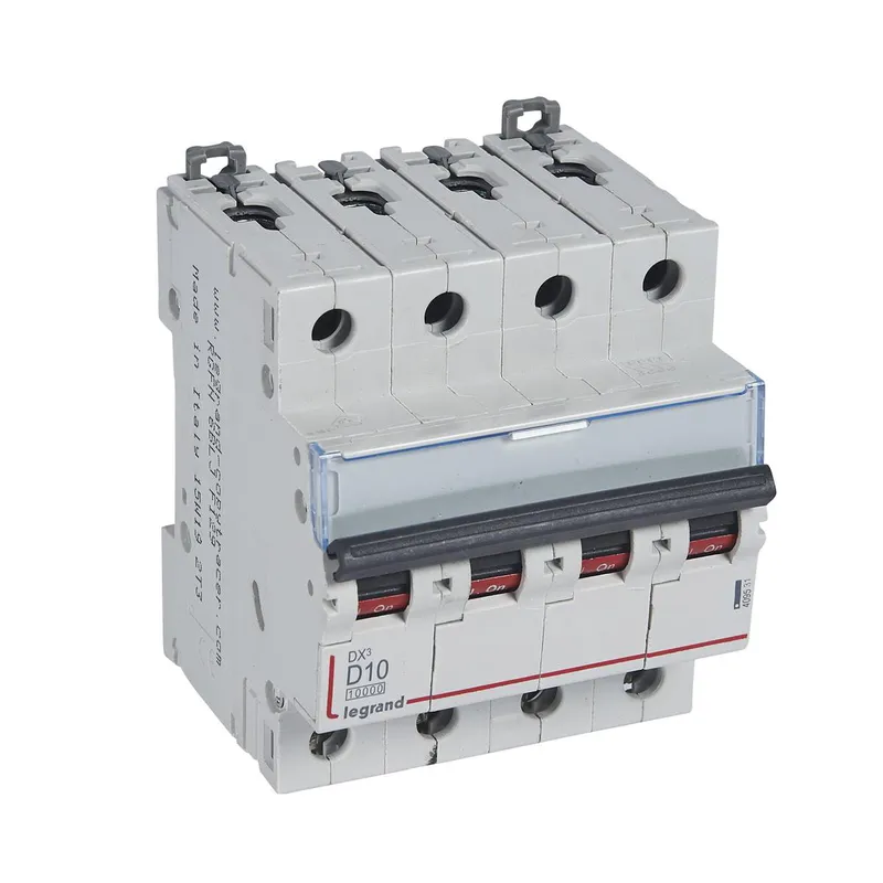 Legrand Leitungsschutzschalter, Automat 409531 DX3 D10A 4P 10KA 4M