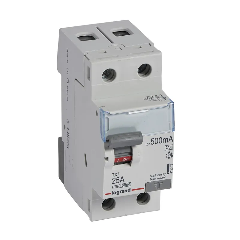 Legrand FI-Schutzschalter, FI 411579 TX3 25A 2P 500MA A