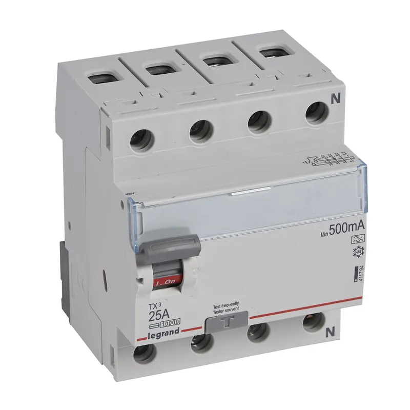Legrand FI-Schutzschalter, FI 411794 TX3 25A 4P 500MA A