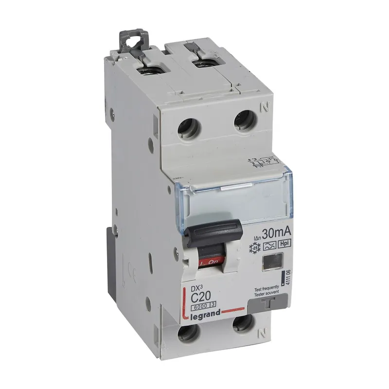 Legrand FI / LS-Kombination 411106 DX3 C20 1+N 6KA30MA A-HPI