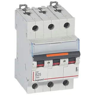 Legrand Leitungsschutzschalter, Automat 409731 DX3 B25A 3P 25KA 3M