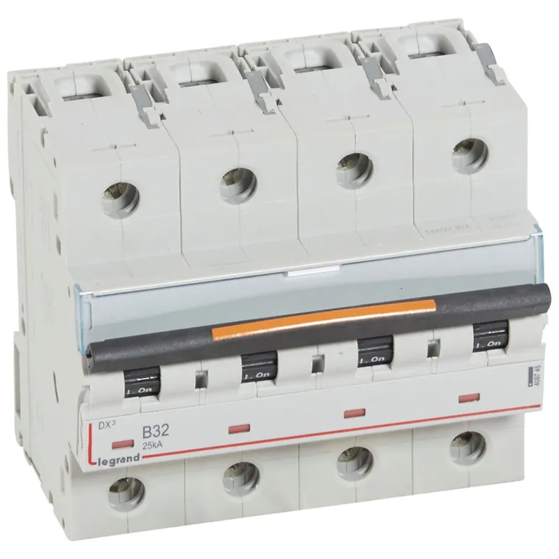 Legrand Leitungsschutzschalter, Automat 409745 DX3 B32A 4P 25KA 6M