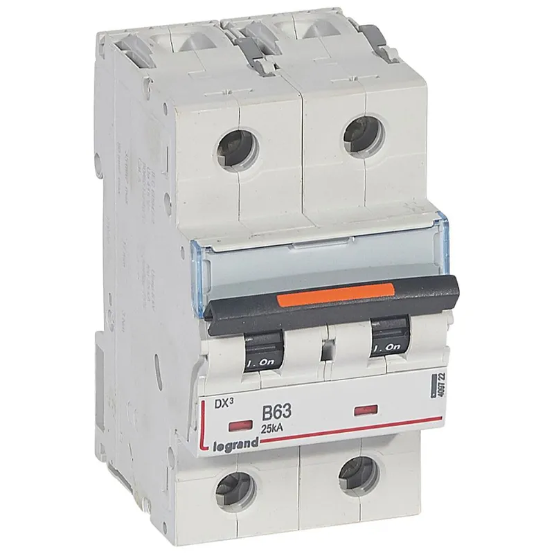 Legrand Leitungsschutzschalter, Automat 409722 DX3 B63A 2P 25KA 3M