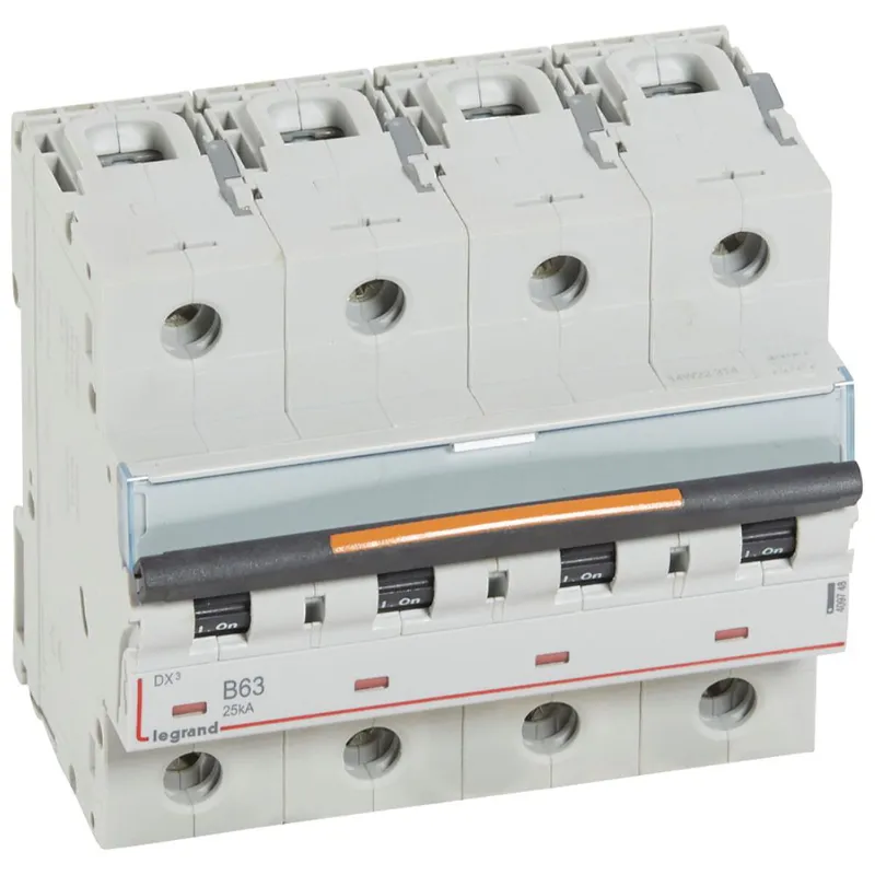 Legrand Leitungsschutzschalter, Automat 409748 DX3 B63A 4P 25KA 6M
