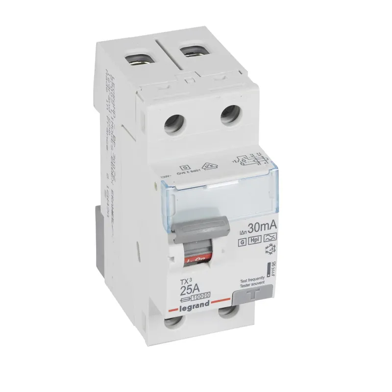 Legrand FI-Schutzschalter, FI 411595 TX3 25A 2P 30MA A-G