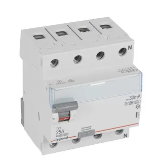 Legrand FI-Schutzschalter, FI 411814 TX3 25A 4P 30MA A-G