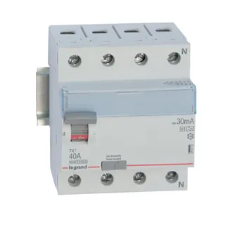 Legrand FI-Schutzschalter, FI 411815 TX3 40A 4P 30MA A-G