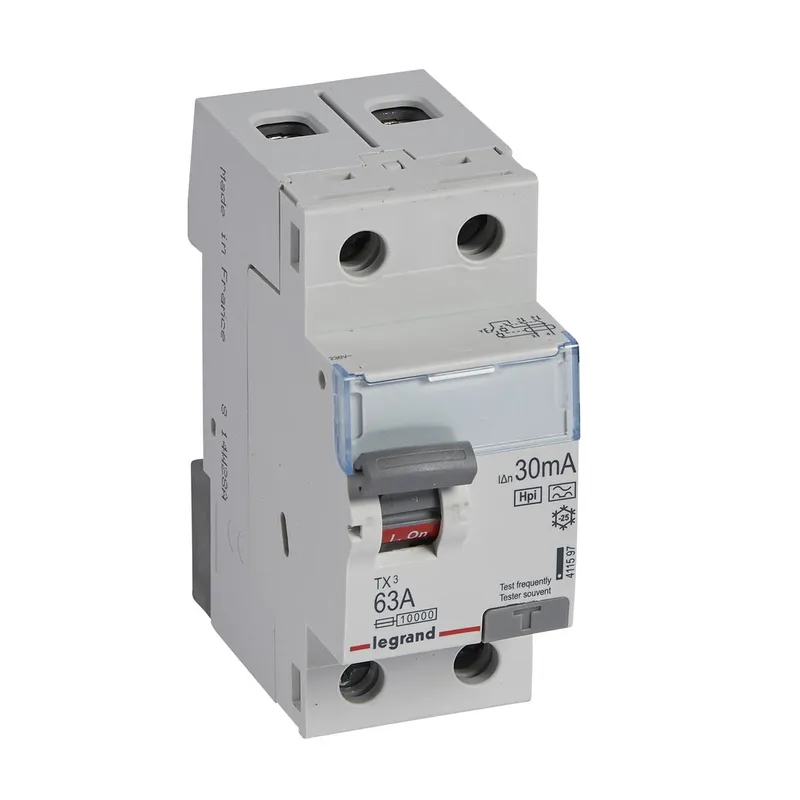 Legrand FI-Schutzschalter, FI 411597 TX3 63A 2P 30MA A-G