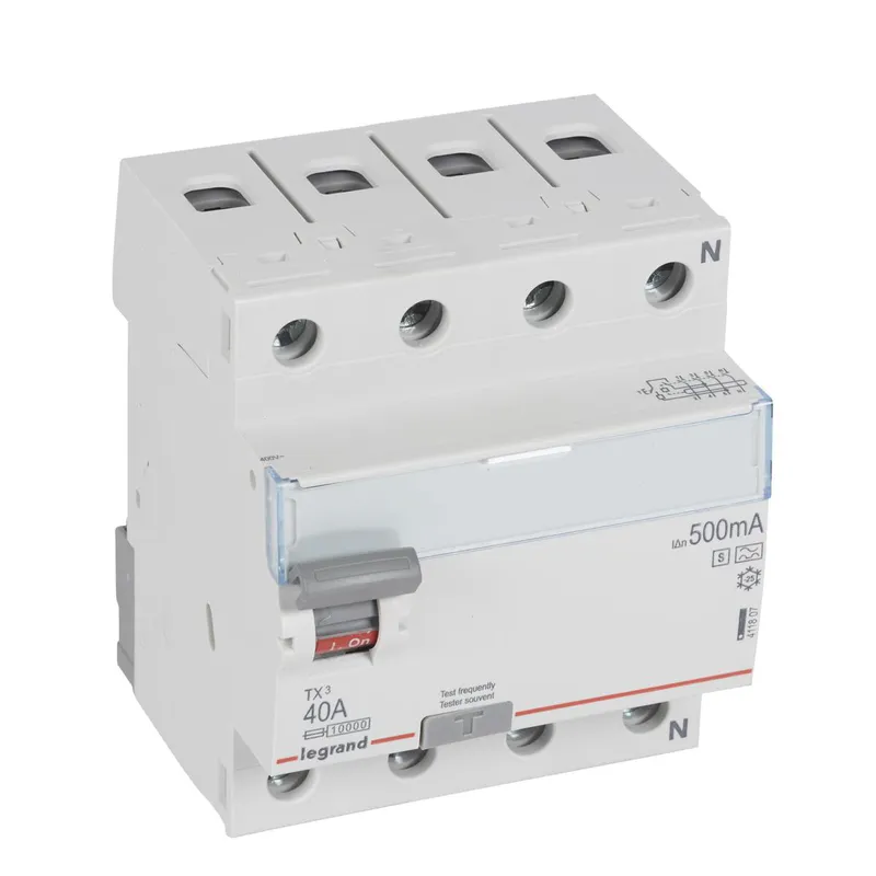 Legrand FI-Schutzschalter, FI 411807 TX3 40A 4P 500MA A-S