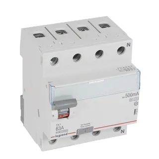 Legrand FI-Schutzschalter, FI 411808 TX3 63A 4P 500MA A-S selektiv