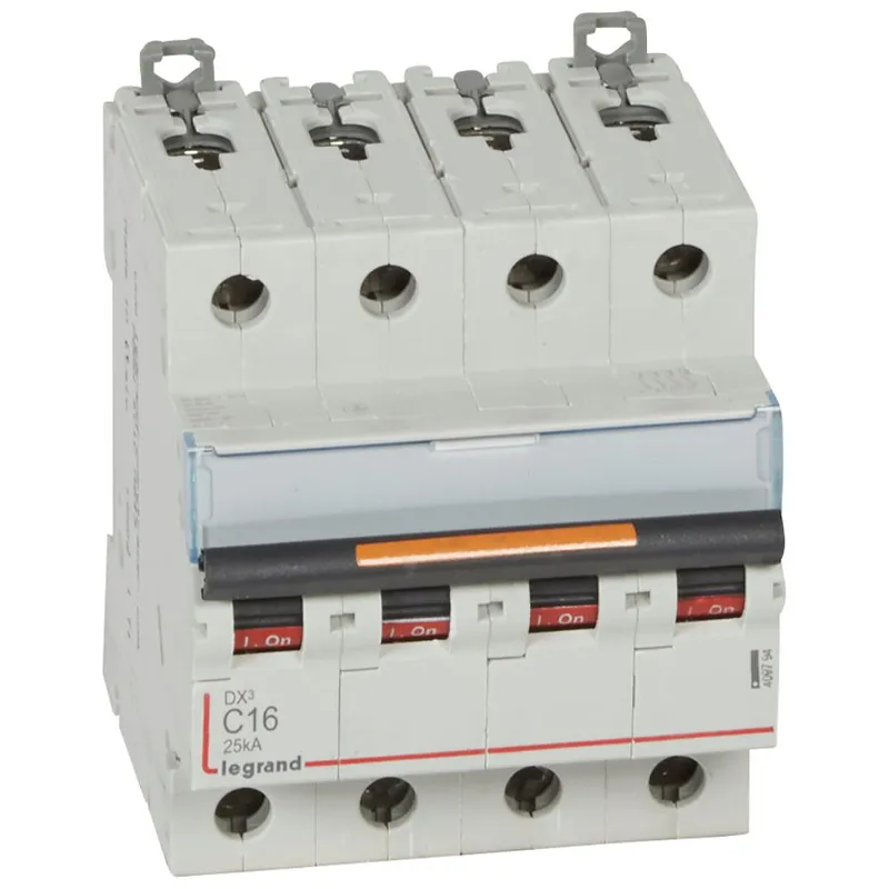 Legrand Leitungsschutzschalter, Automat 409794 DX3 C16A 4P 25KA 4M